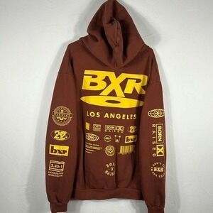 🔥 BXR Born X Raised Designer High Quality Heavy HOODIE Sweatshirt Sz 2XL -EUC